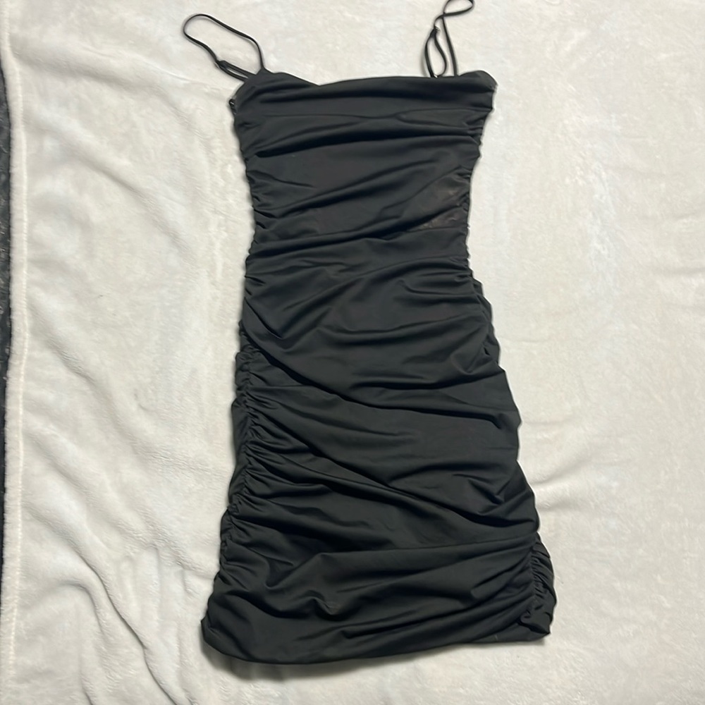 Lucy in the sky black hoco dress